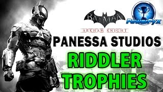 batman arkham knight panessa studios all riddler trophy locations
