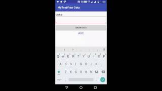 How to Show Data in TextView on Button Click Android 2017