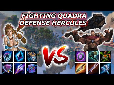 FIGHTING A QUADRA DEFENSE HERCULES - Season 8 Ranked 1v1 Conquest - SMITE