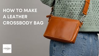 Leather Bag Making / Leather Crossbody Bag PDF Pattern / DIY Tutorial