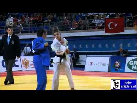 Judo 2012 European Championship Cadets Bar: Temelkova (BUL) - Baumans (BEL) [-48kg] final