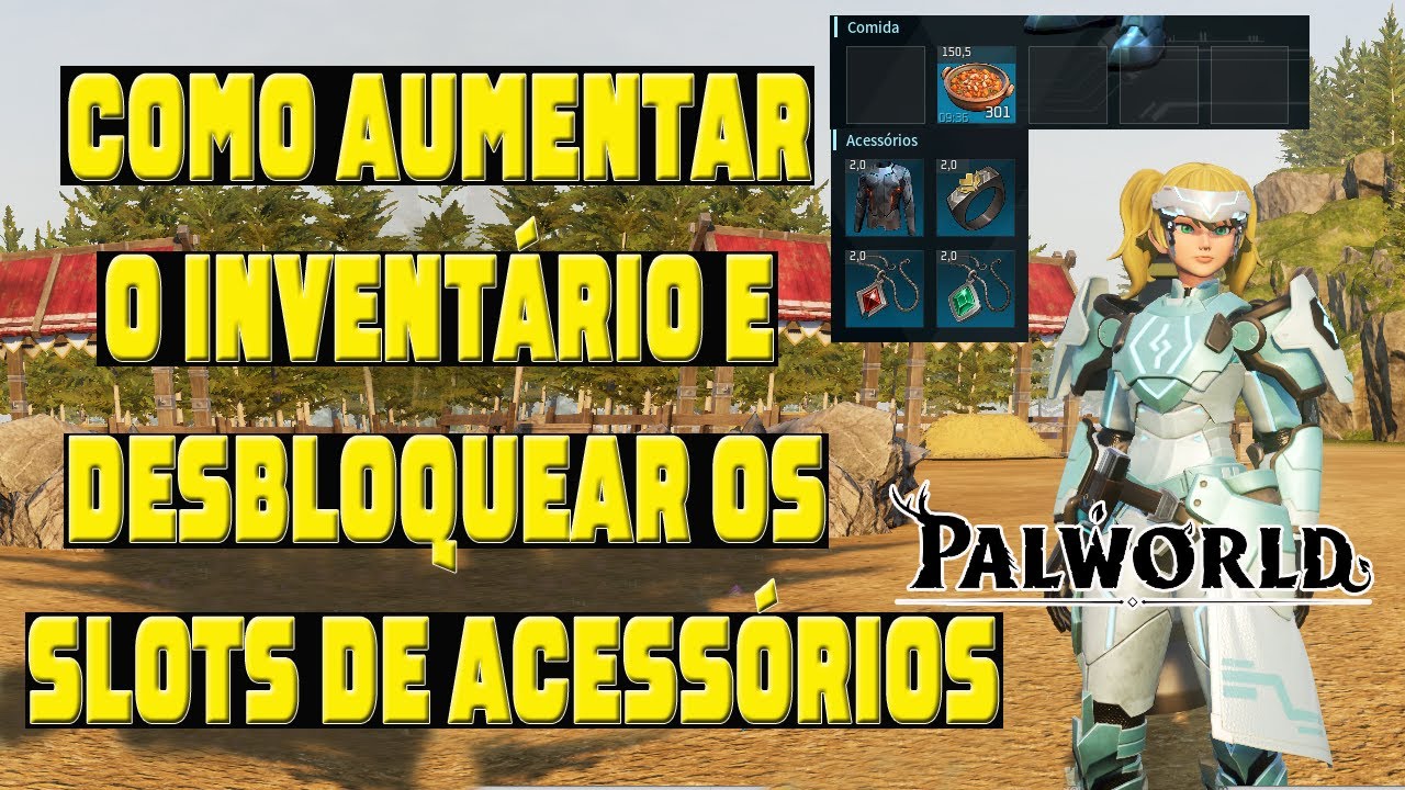 Como desbloquear os 4 slots de acessórios, e aumentar o inventário