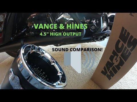 Vance & Hines 4.5 “ High Output Slip On’s installed on a 2019 Harley Davidson Road Glide Special.