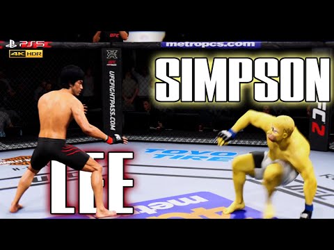 Bruce Lee vs Homer Simpson | EA Sports UFC 2