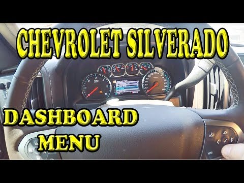 Chevrolet Silverado Dashboard Menu - Add or Remove Pages