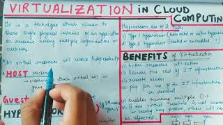 Lecture -11  Virtualization in Cloud Computing || What is Virtualization in Cloud Computing