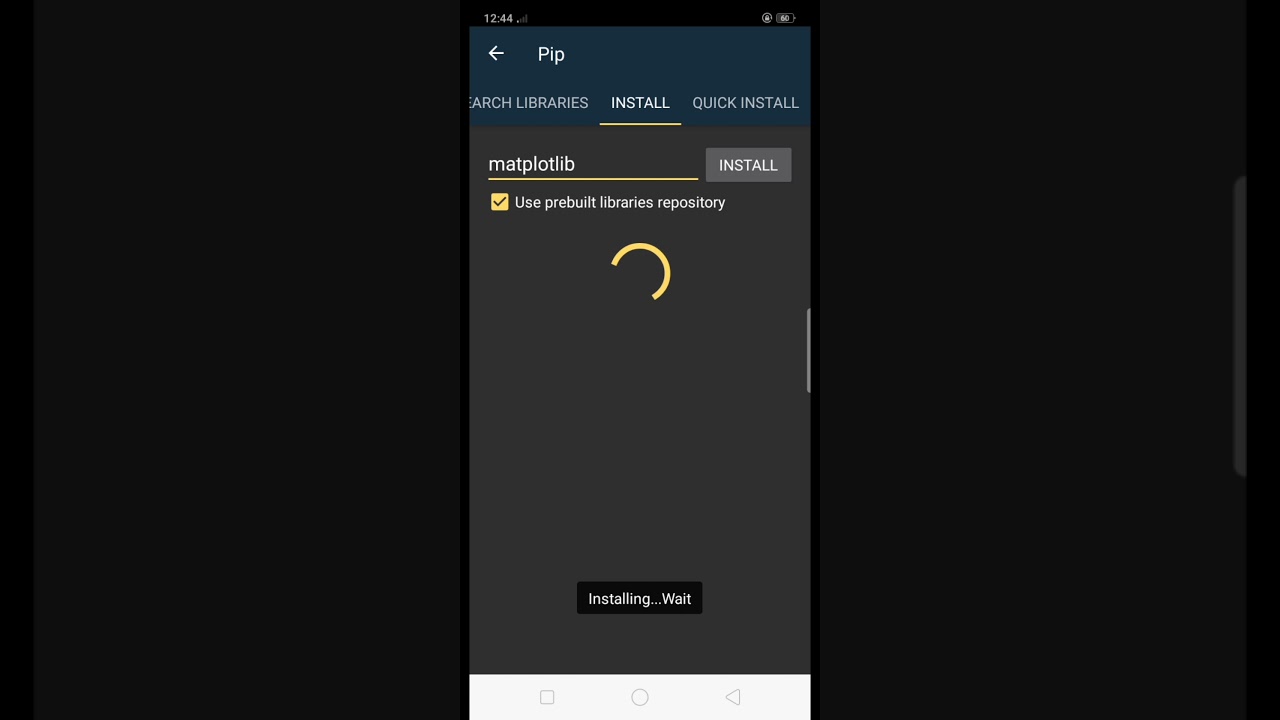 how to install matplotlib in pydroid 3? watch this