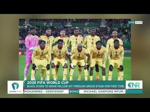 Black Stars to Wear Yellow Away Kit at 2026 World Cup Group Stage