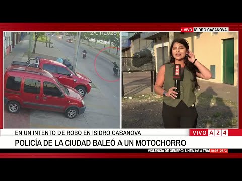 👉 INTENTO DE ROBO: POLICÍA DE LA CIUDAD BALEÓ A UN MOTOCHORRO
