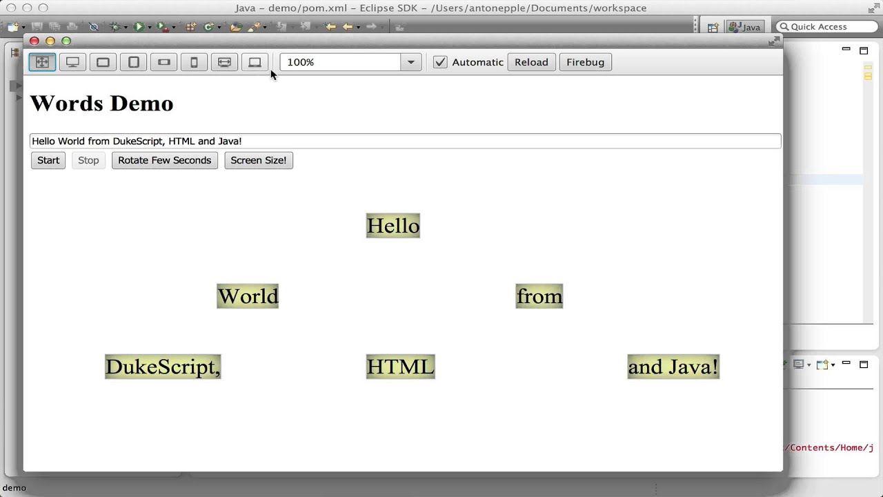DukeScript debugging with firebug-lite
