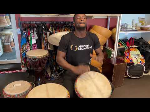 3 new Hardwood djembes - Nuna, Slinky & Faranah
