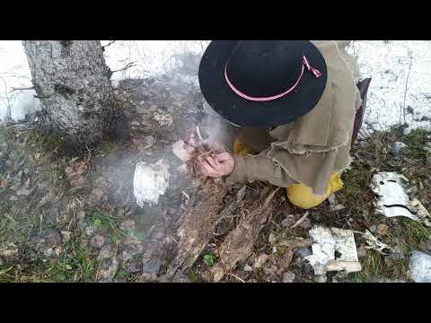 Flint and Steel Fire Tinder in Wet Weather