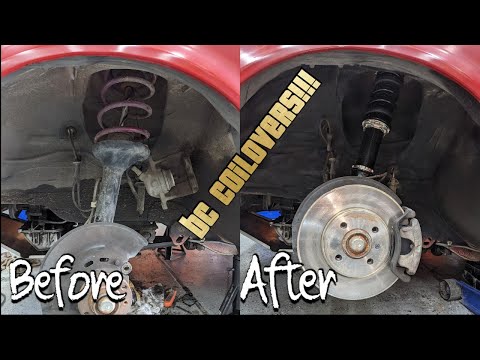 The BMW E30 project car gets an expensive upgrade!!! BC Racing Coilovers!!