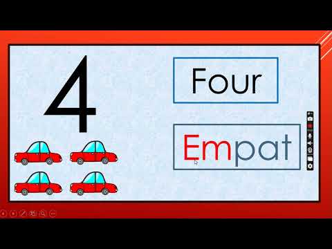 Numbers 0-10 in Bahasa Melayu (Malay) & English