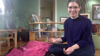 TODDLERS CAN PUT THEIR OWN COAT ON -THE MONTESSORI COAT FLIP:  Montessori practical life.