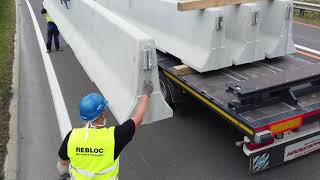Schnell, einfach, zuverlässig - REBLOC Betonleitwände Montage Installation REBLO