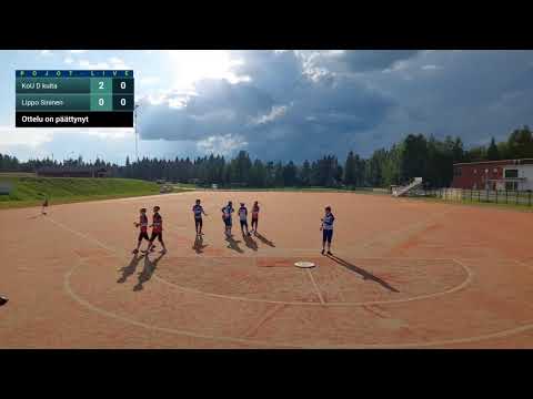 OmaSp-live: Pohj.kilpa KoU hopea -Lippo sininen ja KoU kulta -Lipponen valk