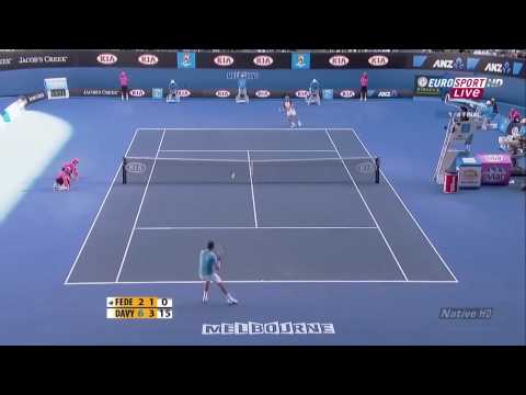 [HL] Roger Federer vs. Nikolay Davydenko 2010 Australian Open [QF]