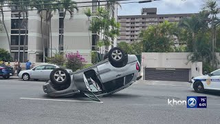 Two-vehicle collision on Piʻikoi Street