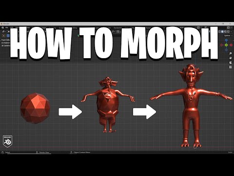 How to Morph Shapes in Blender 2024