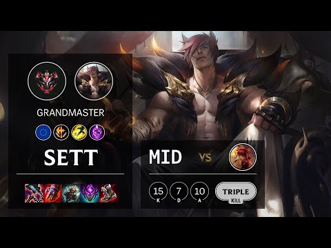 Sett Mid vs Annie - EUW Grandmaster Patch 11.16
