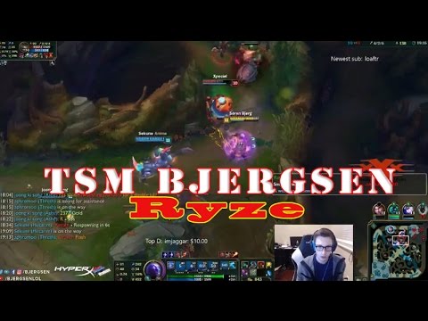 LOL Ryze AP mid vs Xerath season 7 - TSM Bjergsen