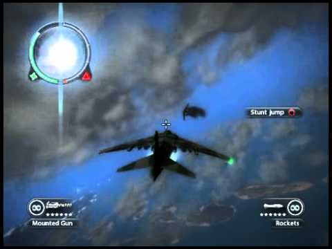 JC2 shooting down enemy jet