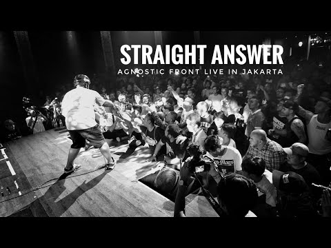 STRAIGHT ANSWER "Agnostic Front live in Jakarta 2018"