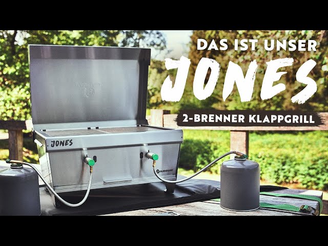 Video Teaser für Burnhard JONES Klappgrill - Freddi zeigt euch unseren Camping Grill