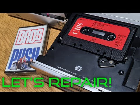 JVC D-E3 Unusual 80s Drawer Loading Cassette Deck - Repair, Belts & Teardown