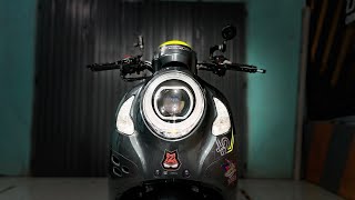Scoopy 2023 Đồng Tháp Độ Bi Led Kenzo S600 Cùm CB650R PCX Hybrid Siêu Đẹp Full Led tại T23Shop