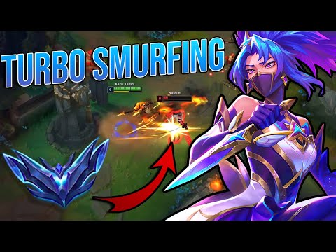 TURBO SMURFING EN DIAMANT AVEC AKALI SAISON 13