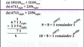 Number Bases (Addition and Subtraction)