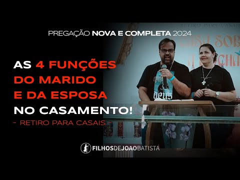 As 4 funções do marido e da esposa no casamento! - Moisés e Andréa Rocha | Pregação nova 2024