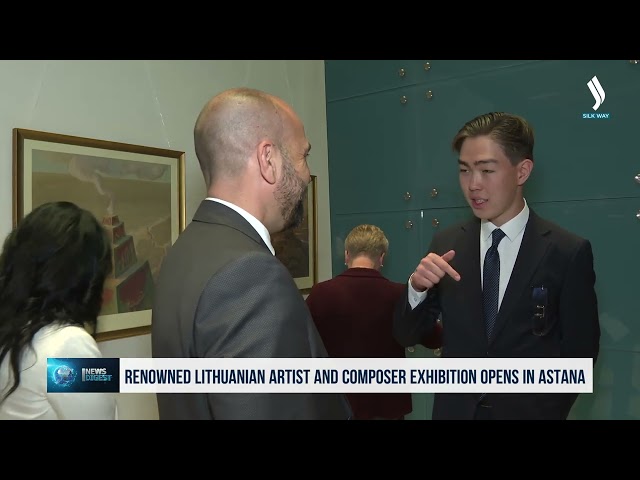 Выставка известного литовского художника и композитора открылась в Астане