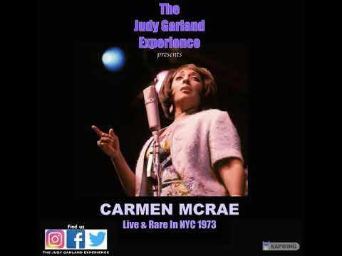 CARMEN MCRAE Live & Rare NYC 1973 Hey John and Just A Little Lovin'