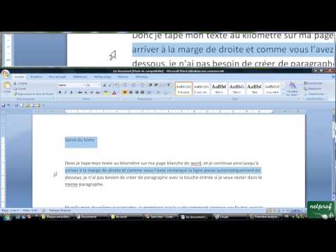 comment modifier les marges sur open office writer