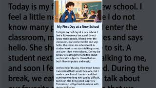 My First Day at a New School | Easy English Story for Beginners (A1-A2)#A1 #englishlearning
