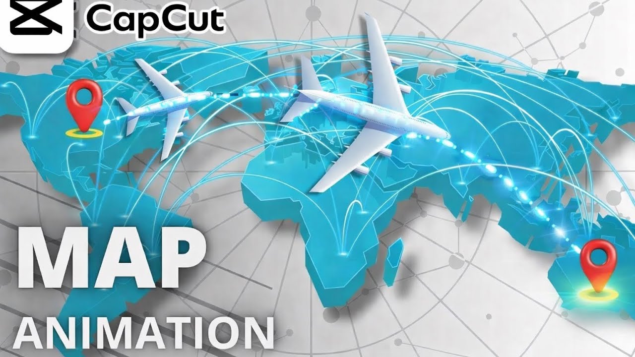 How to Create Amazing MAP Animations in CapCut | Master it in 10 Minutes