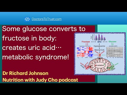 RICHARD JOHNSON 1 | Some glucose converts to fructose in body: creates uric acid…metabolic syndrome!