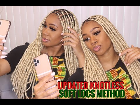 Blonde Soft Locs Tutorial | How to Knotless Method...