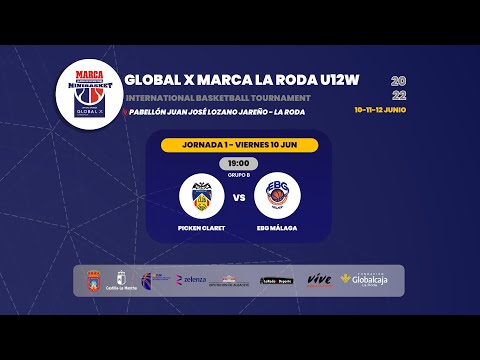 U12F - PICKEN CLARET vs EBG MALAGA.- Global X MARCA La Roda U12W. Torneo Future Stars 2022