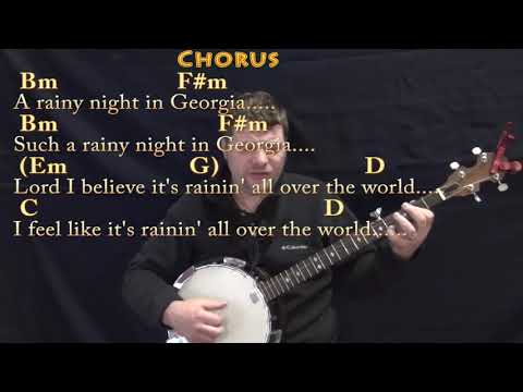 Rainy Night In Georgia (Brook Benton) Banjo Cover Lesson with Chords/Lyrics