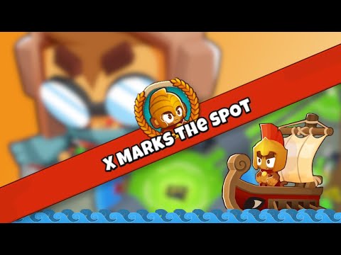 X Marks the Spot [Hard Odyssey] [🚫 Monkey Knowledge] Walkthrough/Guide | Bloons TD6