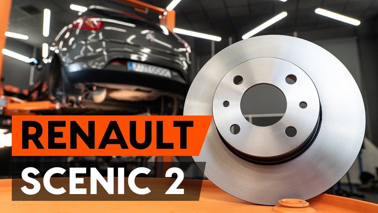 Kuinka vaihtaa jarrulevyt taakse Renault Scenic 2-autoon – vaihto-ohje