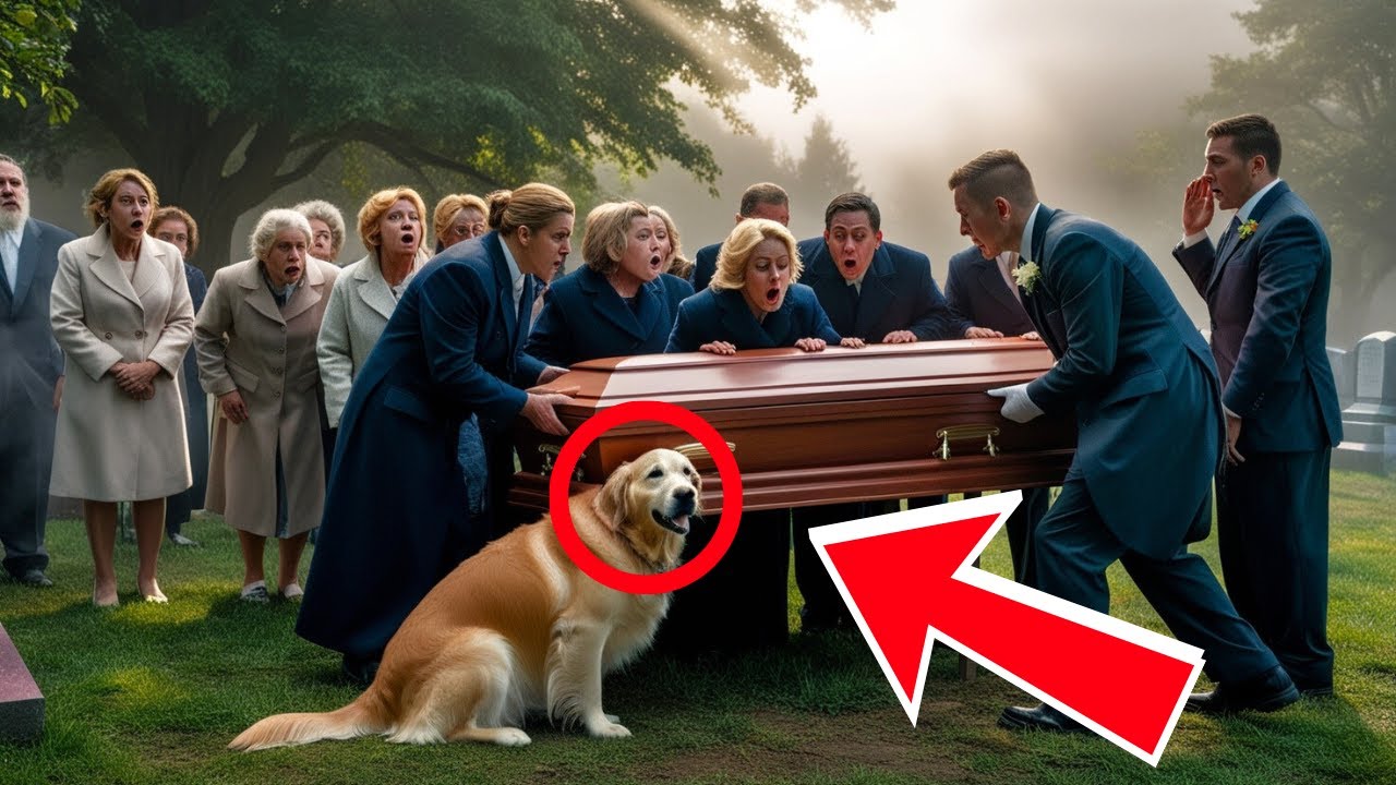 Dog Barks at Coffin During Funeral—The Truth Behind It Leaves Everyone Stunned