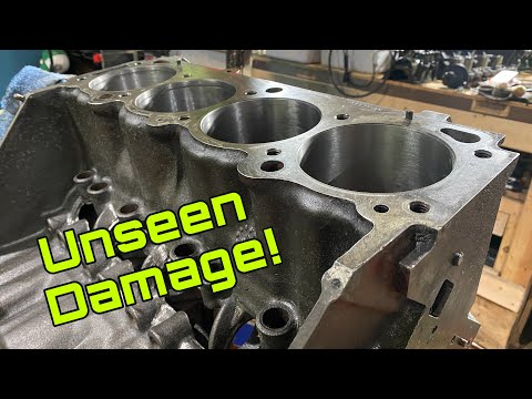 Deburring and Honing the Buick 455 for Rebuild for Big Horsepower. But Things Can't be that Easy