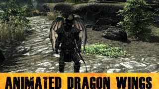 Skyrim Mods - Animated Dragon Wings