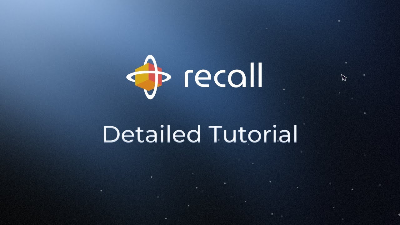 Recall AI memory and knowledge management demonstration