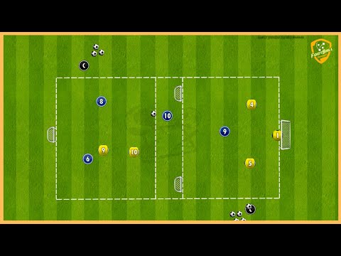 France - Transition Game 2v2 To 3v2 With Finishing